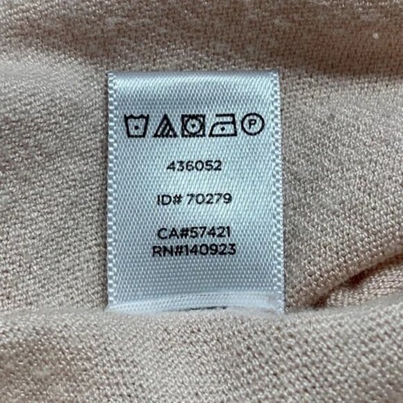 LOFT Cropped Cardigan Sweater Women's Medium Light Pink V-Neck Button Front GUC - Picture 3 of 6